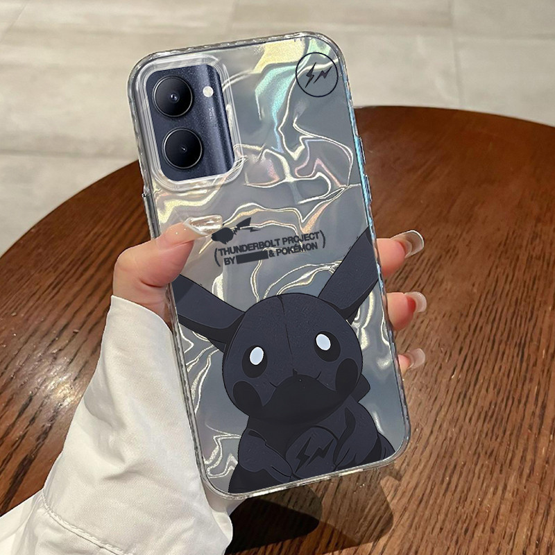 Casing Hp Untuk Realme C33 Case Kartun animasi masa kecil Laser Watery Lovely Kesing Kasing Cesing S