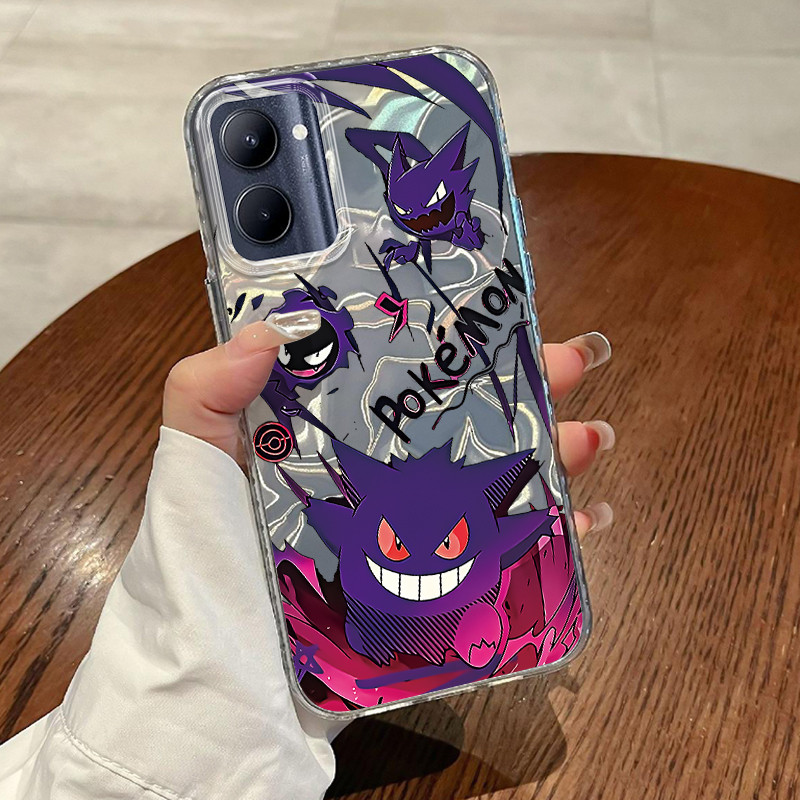 Casing Hp Untuk Realme C33 Case Kartun Animasi Gengar Laser Watery Lovely Kesing Kasing Cesing Silik