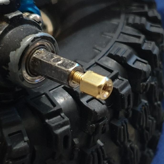 hex extend 5mm sambungan hex RC MN WPL tambah lebar 5mm