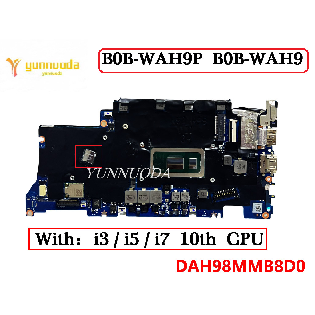 DAH98MMB8D0 For Huawei Matebook D15 BoB-WAH9P  BoB-WAH9 Laptop Motherboard Wtih i3 i5 i7 10 th CPU 2