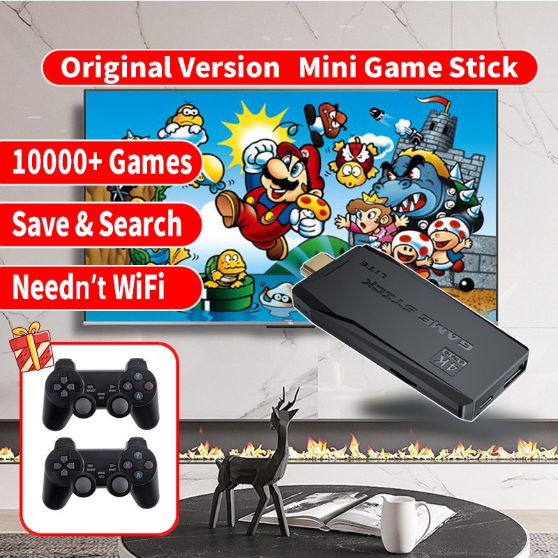 M8 Video Game Console 4K HDMI-Compatible Game Stick Built in 10000