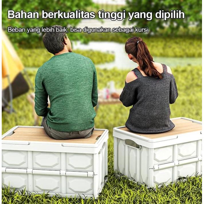 Keranjang Penyimpanan dengan Tutup Storage Box Besar kotak Penyimpanan