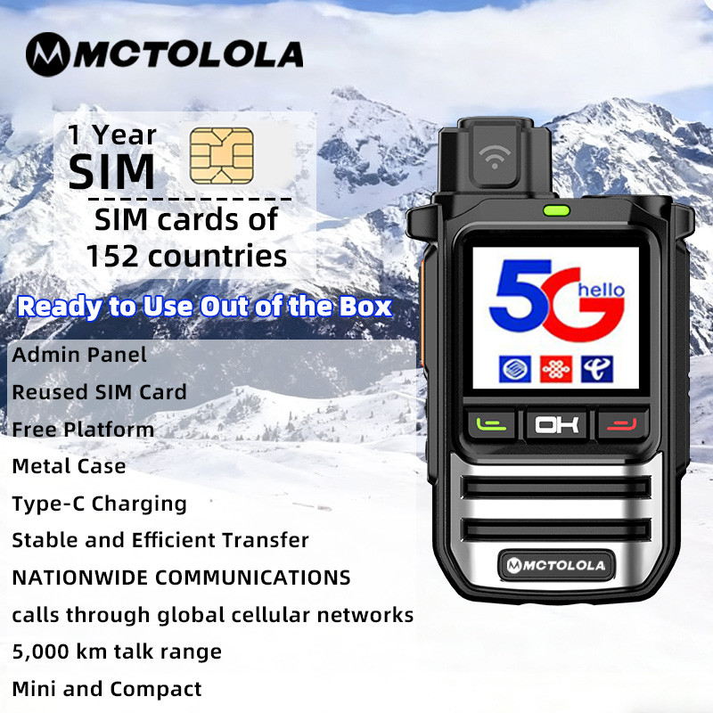 Motolola 2G 3G 4G Lte Poc Radio Global Walkie Talkie 5000 Km Global Coverage Handheld Walkie Talkie