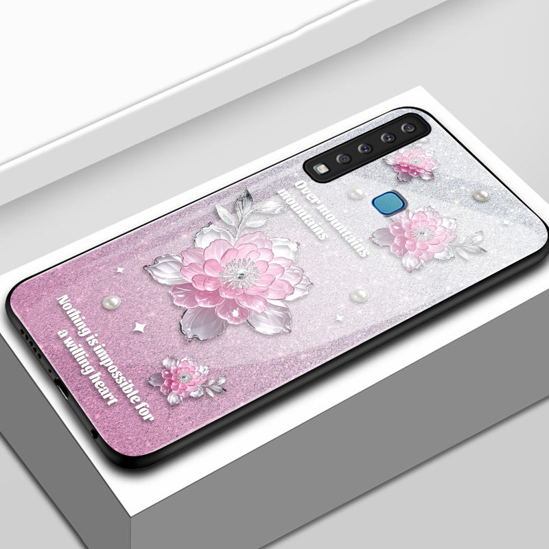 Casing Hp Untuk Samsung A9 2018 A8+ 2018 A8 2018 Case Hp Kasing Kesing Cesing Tekstur seperti kaca C