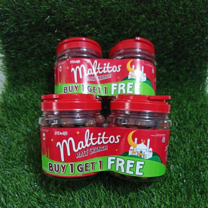 delfi maltitos malt crunch kemasan toples get 1 free