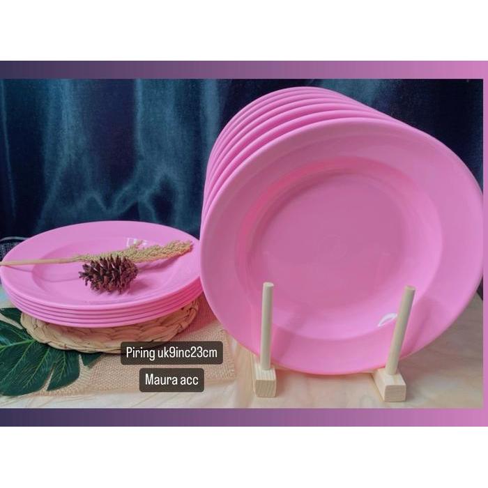 Promo Piring Melamin 1 Lusin Piring Makan Melamin Asli Sni Bulat Besar Dan Tahan Panas Original