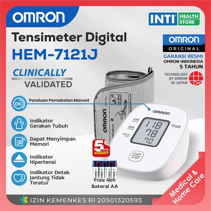 Omron Tensimeter Digital HEM 7121J Tensi Monitor Digital