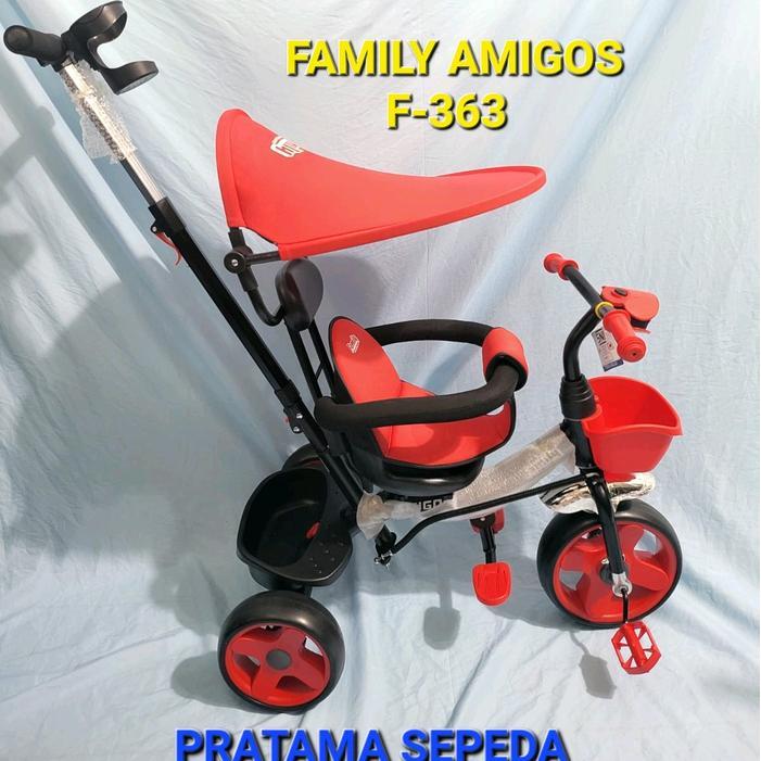 PROMO Stroller Anak Sepeda Roda Tiga Family Amigos F-363 Dorongan