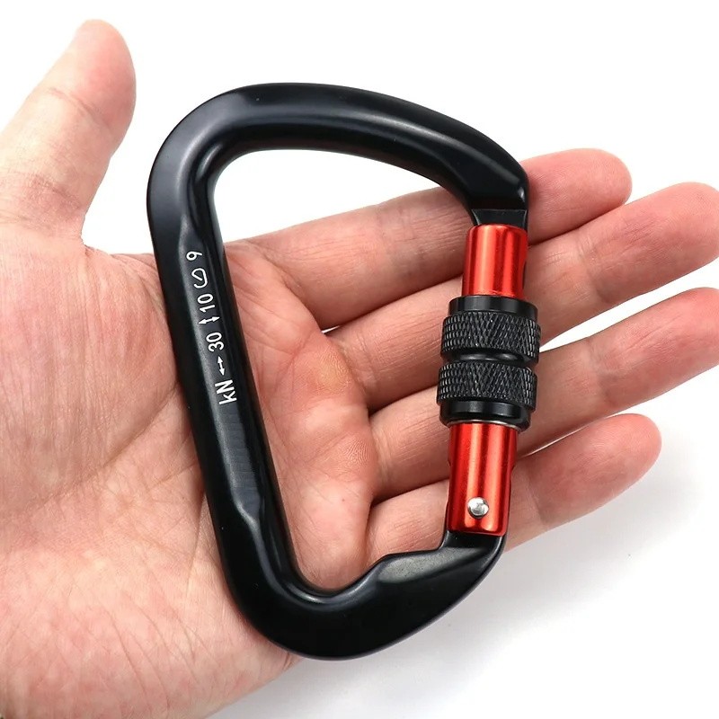 Carabiner Rock Climbing Mountain Landing 30Kn High Altitude Operation Equipment Outdoor Aluminum