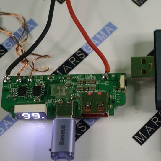 Modul PB LCD Power Bank wireless VOOC Fast Quick charger 22W QC3.0 PD3