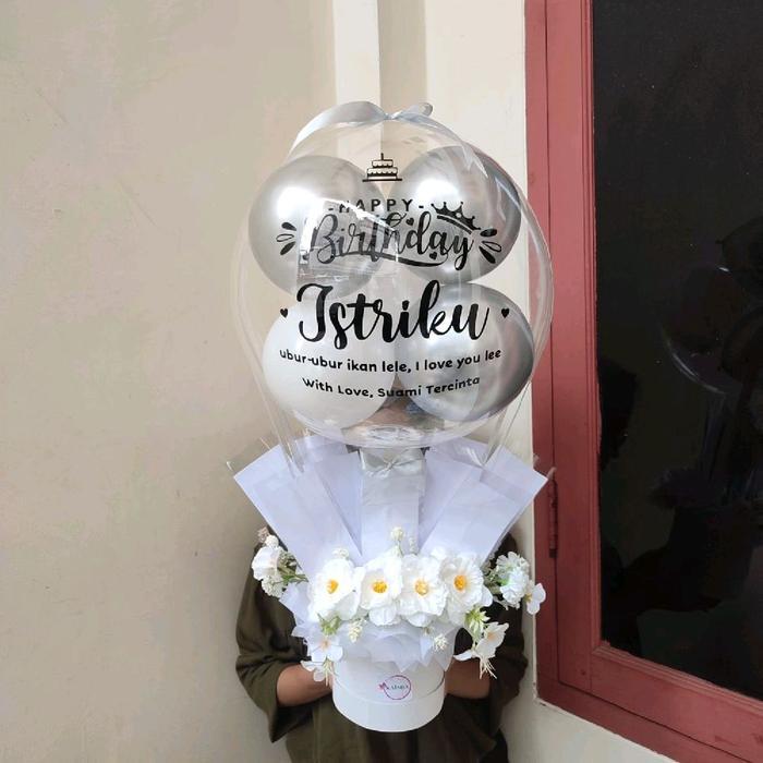 j6p4- Buket Kosongan Buket Balon Isi Sendiri