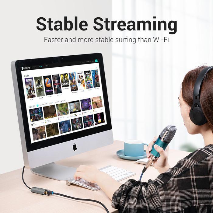 Vention USB to LAN Rj45 Ethernet Adapter High Speed For Mac Windows