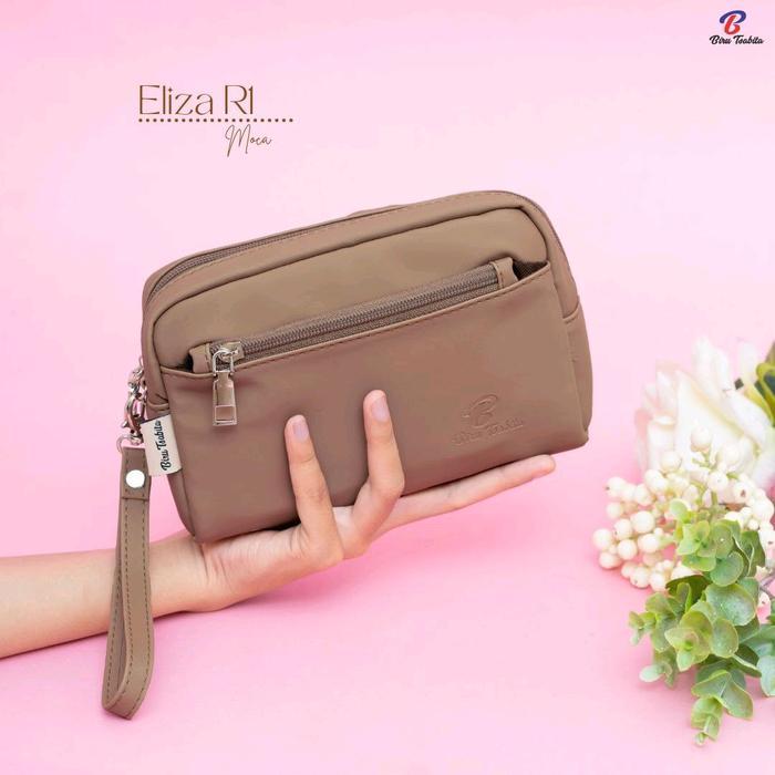BY SHANA _ ELIZA R1 BIRU TSABITA / POUCH BIRU TSABITA / ELIZA BIRU TSABITA / DOMPET ELIZA / DOMPET