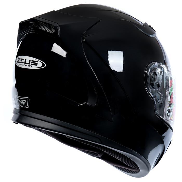 Terbaru - ZEUS 813 BLACK HELM FULL FACE DOUBLE VISOR HELMET