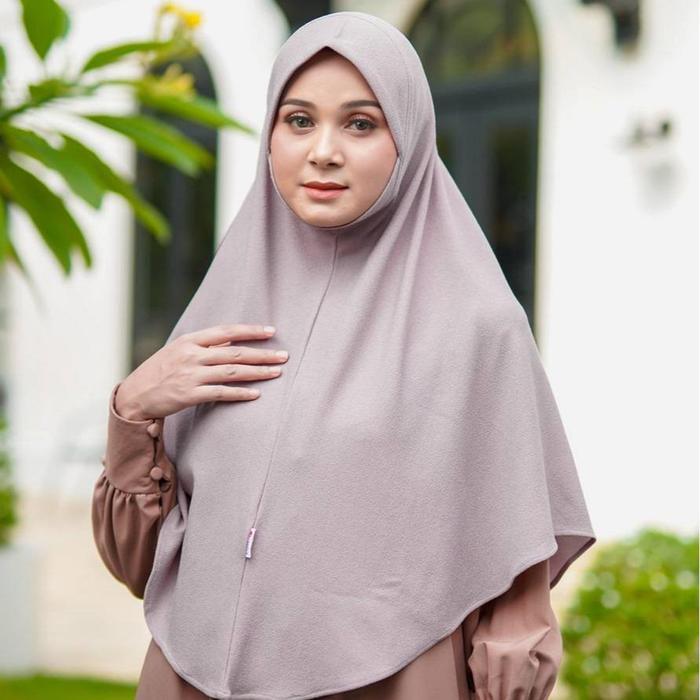 TERMURAH Rauna Pride / AM01 - Jilbab Antem 01 / Hijab Wanita / Bergo Instan / Khimar Square /
