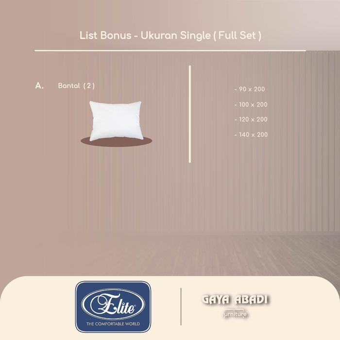 Springbed Elite 2 In1 Symphony Latex / Kasur Sorong Elite 2In1 Symphony Latex - Elite Springbed