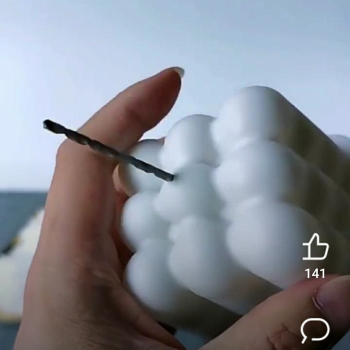 Sumbu Lilin Bahan Katun Gulungan 61M