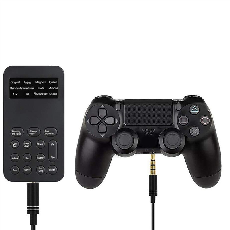 Abuo-Voice Changer Handheld Microphone Voice Changer With Sound Multifunctional Effects Machine For