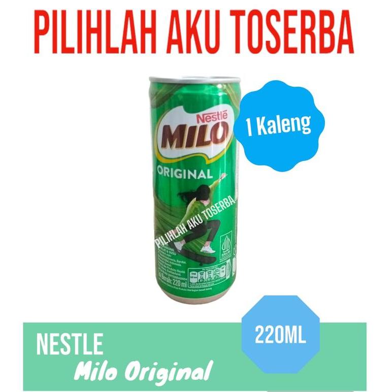 qmsy- Susu Milo Kaleng Coklat Active Go Original - 240 Ml (Isi 24 Can)