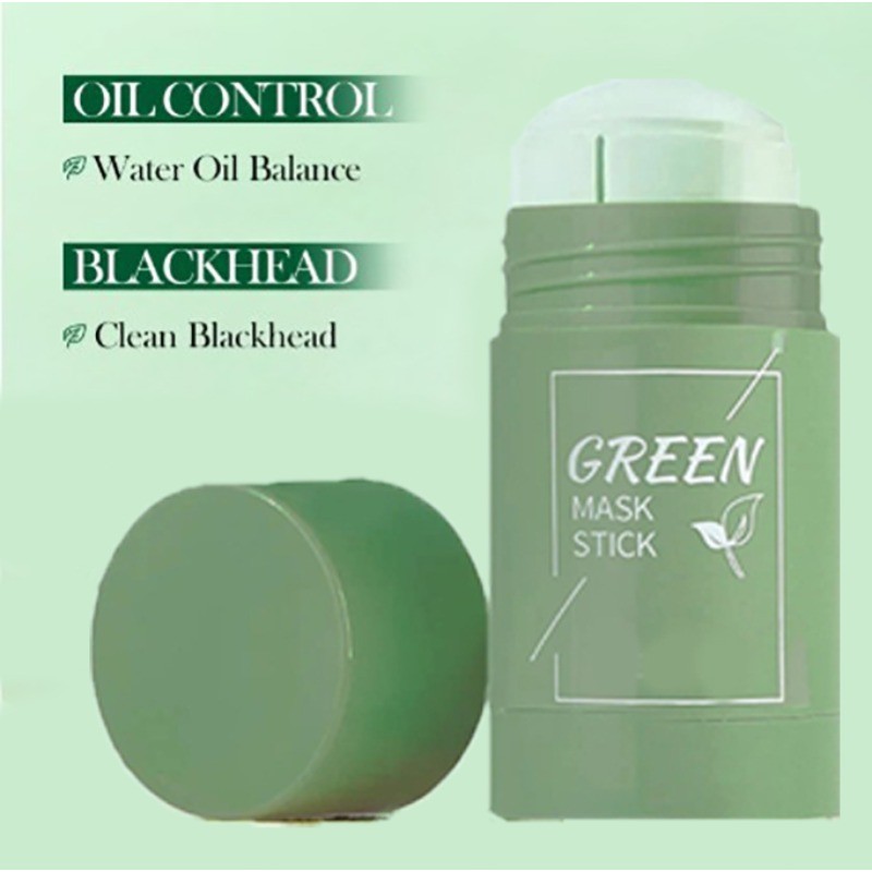 Face Clean Mask Green Tea Cleansing Stick Mask Shrink pores Deep Blackhead Remover facial Cleansing