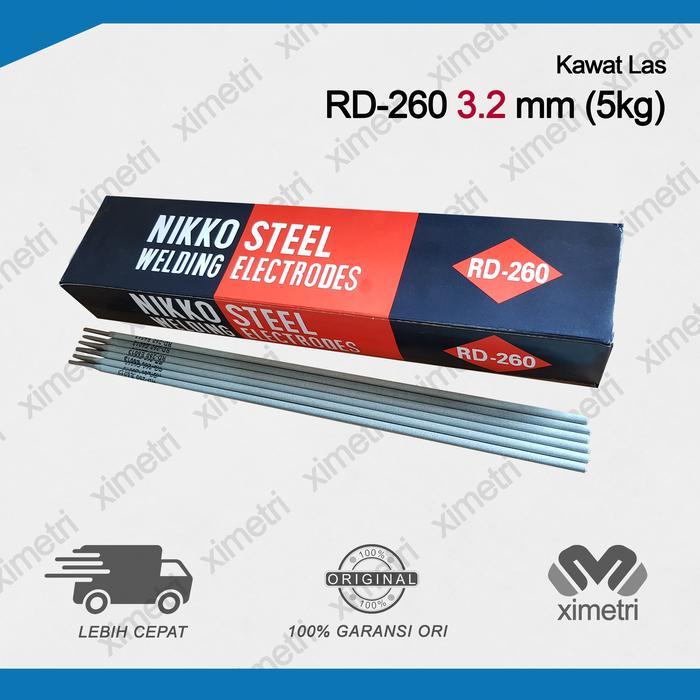 rzpl- Kawat Rd 260 3,2 Mm Nikko Steel / Las Elektroda Rd260