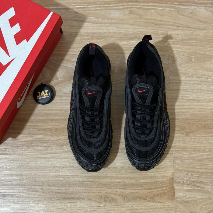 Sepatu Sneakers Nike Air Max 97 Full Black Full Logo Berkualitas