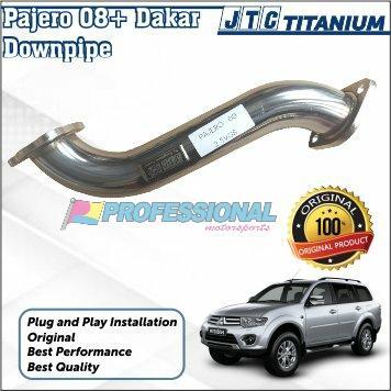 Exhaust Muffler Knalpot JTC titanium Downpipe Pajero Old Dakar 08+