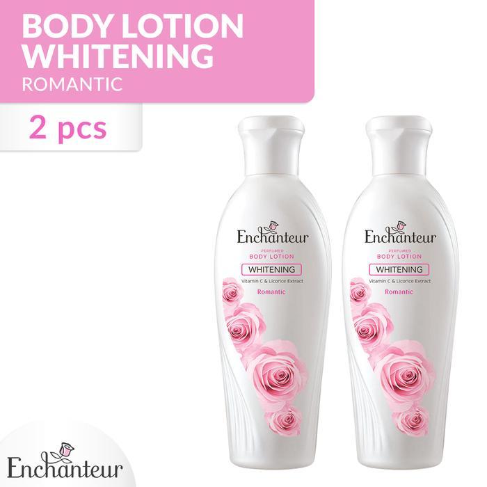 75r2- Enchanteur Romantic Whitening Body Lotion 175 Ml - Twinpack