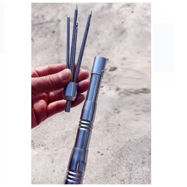 Harpoon Tombak Ikan 5 Prong Bahan Stainless Steel Galah Tombak Ikan