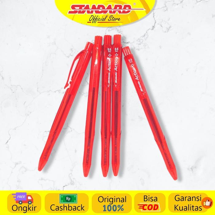 8opj- Standard - Pulpen Action 0.5 ( Alat Tulis / Pen / Ballpoint / Pena )