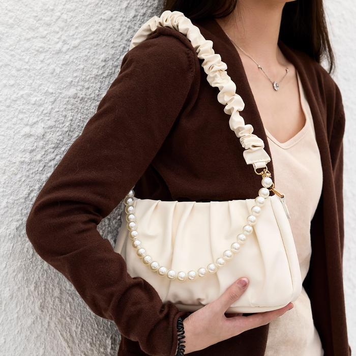 [Voucher] RAINSMORE-Tas Cloud Underarm,Desain Awan Elegan,Tas Trendi Serbaguna Laris,Tas Cloud