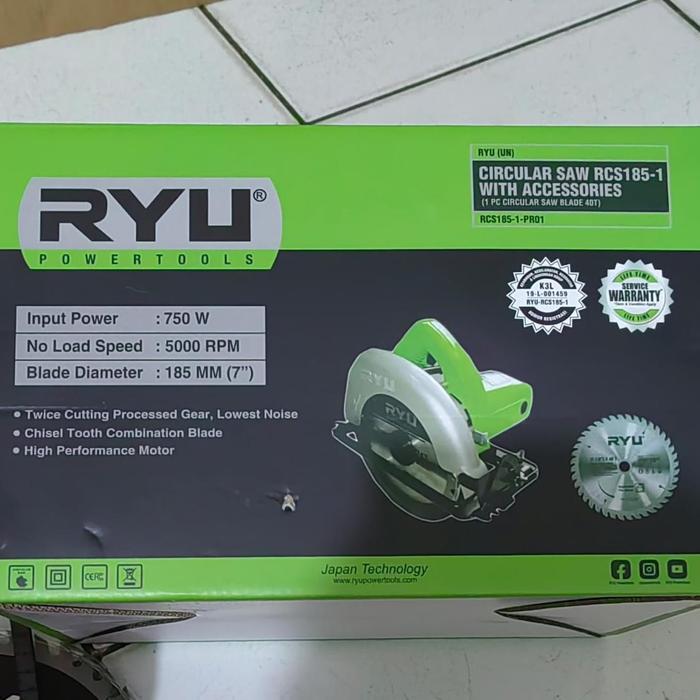 kks Mesin Sirkel RYU Circular Saw 7 inch MIKAYO mesin sirkel Mesin belah potong kayu oginal