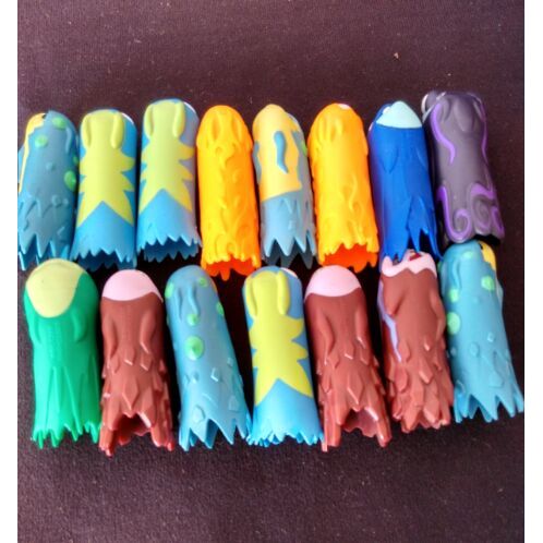 5pcs OPPO Package Slugterra 1 Play Gun's AMMO.Soft Rubber.Slug gun bulletTerra Figure