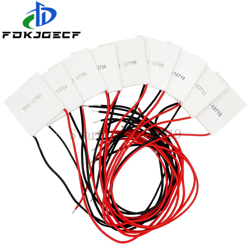 TEC1-12706 12703 12704 12705 12708 12709 12710 12712 12715 Thermoelectric Cooler Peltier 40*40MM 12V