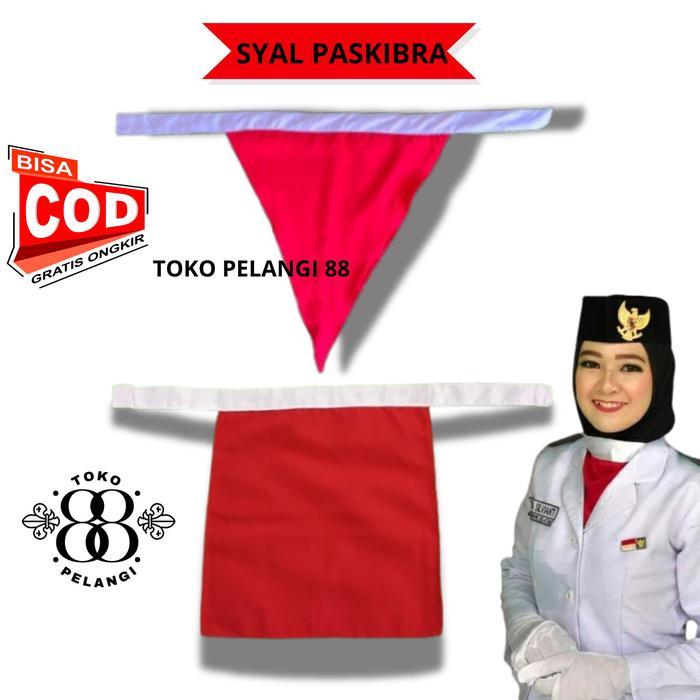Syal Leher Paskibra Merah Putih