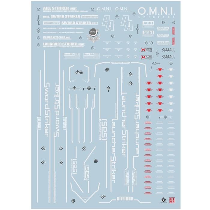 Fluorescent Water Decal Pg Perfect Strike Gundam Evolution Studio Ready