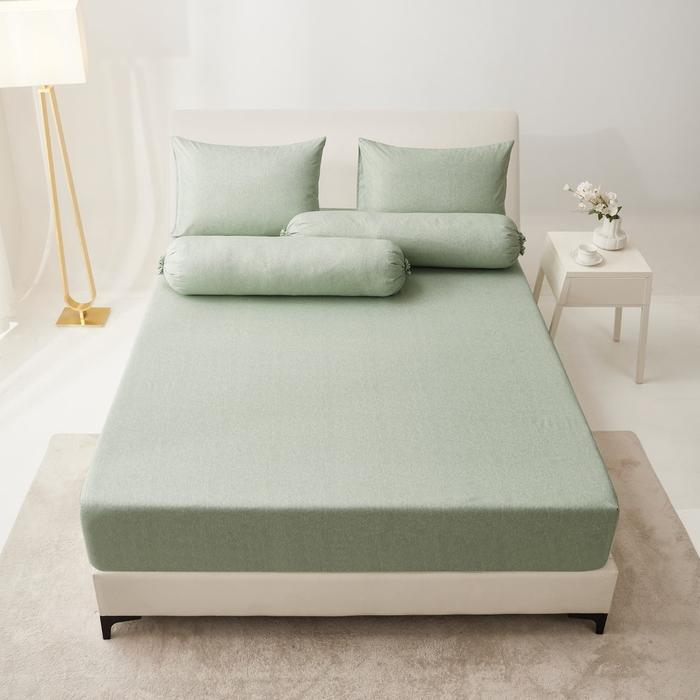 Informa 180X200 cm Set 5 Pcs Seprai King Microfiber Yoda - Hijau Sprei Corak Seprai Aesthetic Seprei
