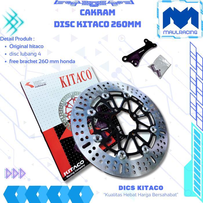 ready DISC KTC KITACO 260 MM DISC BRAKE PIRINGAN KTC KITACO RACING 260 MM FREE BREKET DISC CAKRAM