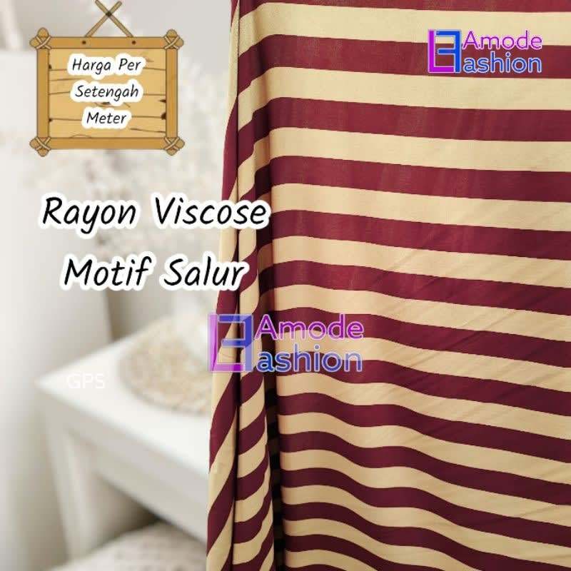 Kain Rayon Viscose Motif Salur