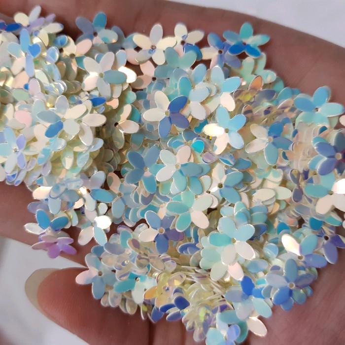 RAMBOCI kembang, payet piringan, sequin payet ramboci pelangi