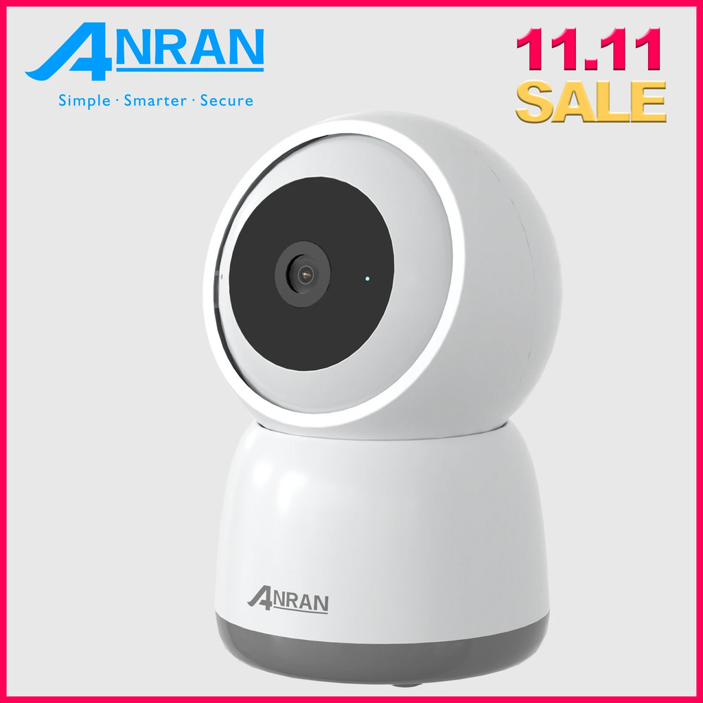 Anran 5Mp Fhd Baby Monitor Camera Security Wifi Surveillance Camera Two Way Audio 24/7 Recording Ir