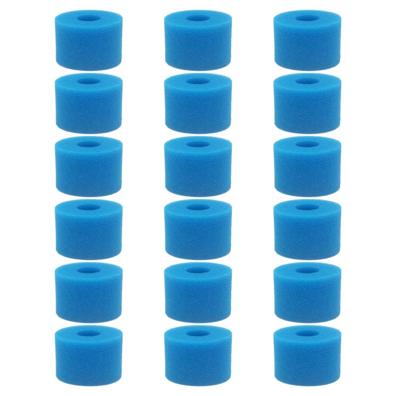 18Pcs for Intex Pure Spa Reusable Washable Foam Hot Tub Filter