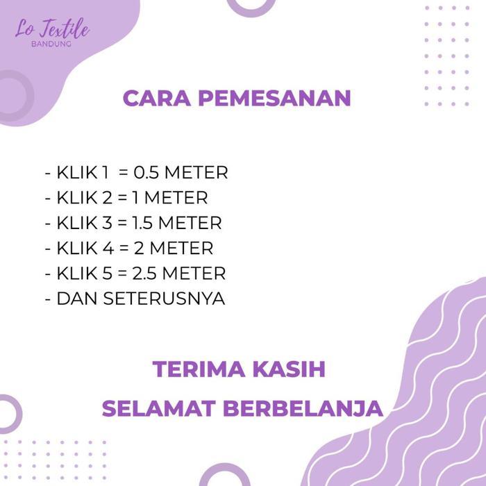 jq41- Kain Madinah Fodu 1 Meter - Bahan Katun Madinah Meteran Benang