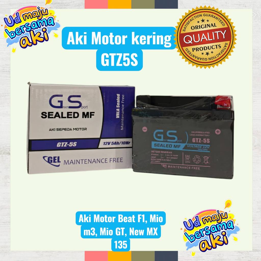 Aki kering Motor HONDA BLADE REPSOL ( GSL)GTZ5S accu Aki kering Motor HONDA BLADE REPSOL