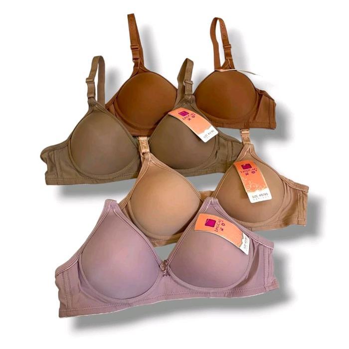 havr- Bra Bh Busa Cup Kecil Lingcao Busa / Bra Tanpa Kawat 34-40 A5 (1Pcs) Wanita Tebal