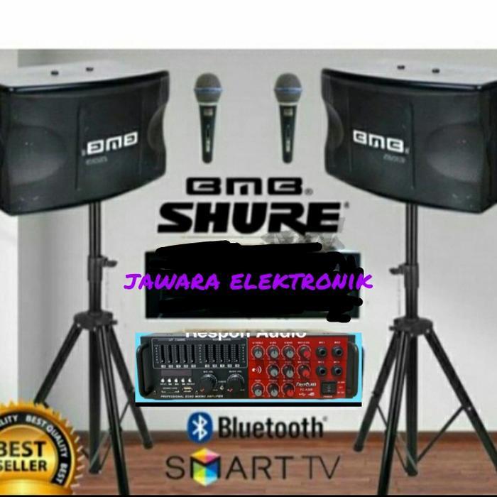PAKET KARAOKE ROOM SPEAKER BMB 10 INCH ORIGINAL ( PAKET HEMAT )