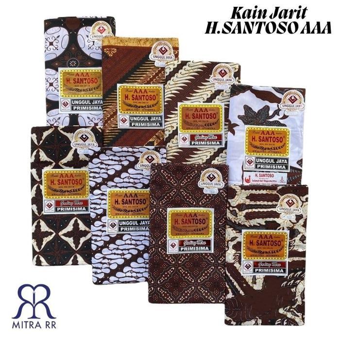 Kain Batik Putih Halus H.Santoso Selendang Jarik Santoso