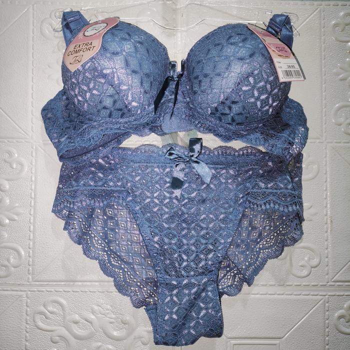 Bra Set/Cod;Pakaian Dalam Wanita Terlaris Busa Renda Impor Quality Setelan Bh Motif Pakaian Spandeks