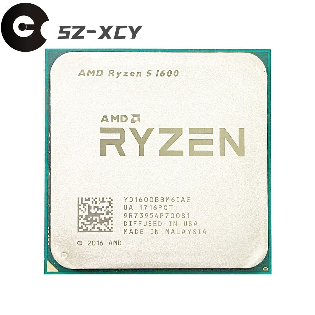 AMD Ryzen 5 1600 Processor 3.2GHz Six-Core Twelve Thread 65W R5 1600 CPU Socket AM4 5 1600