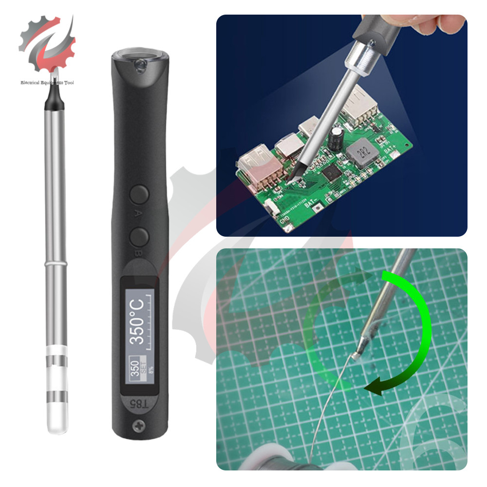 T85 96W Electric Soldering Iron Kit Repair Tool Welding Solder Rework Station Portable Smart Digital